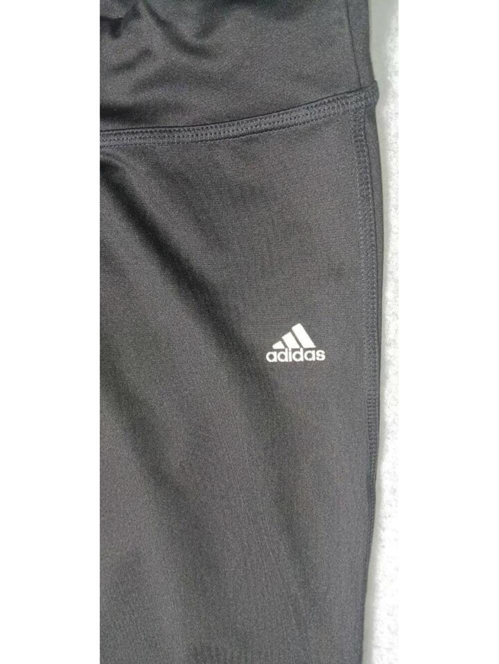 Adidas Capri Leggings Womens Size Small Black Running Jogging Athletic... - Picture 9 of 12